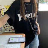 フレンチスリーブ 英字ロゴTシャツ 韓国 | ANGELCLOSET | 詳細画像8