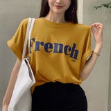 フレンチスリーブ 英字ロゴTシャツ 韓国 | ANGELCLOSET | 詳細画像9