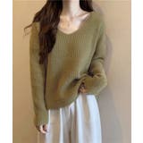 ニットトップス レディース Vネック | ANGELCLOSET | 詳細画像8