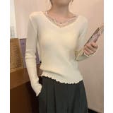ニットトップス レディース レース付き | SUNSHINE CLOSET | 詳細画像6 