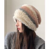 ビーニー帽 ニット帽子 レディース 配色 | SUNSHINE CLOSET | 詳細画像1