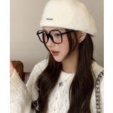 ベレー帽 起毛 英字ロゴ レディース | SUNSHINE CLOSET | 詳細画像7 