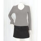 Vネック 長袖Tシャツ 韓国風カットソー | SUNSHINE CLOSET | 詳細画像16 