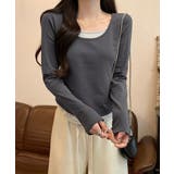 長袖Ｔシャツ フェイクレイヤード 着やせ | SUNSHINE CLOSET | 詳細画像10 