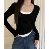 長袖Ｔシャツ フェイクレイヤード 着やせ | SUNSHINE CLOSET | 詳細画像2 
