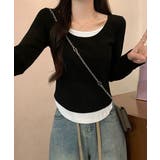長袖Ｔシャツ フェイクレイヤード 着やせ | SUNSHINE CLOSET | 詳細画像7 