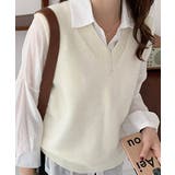 ニットベスト Vネック 重ね着 春秋冬 | SUNSHINE CLOSET | 詳細画像14