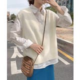 ニットベスト Vネック 重ね着 春秋冬 | SUNSHINE CLOSET | 詳細画像15
