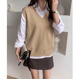 ニットベスト Vネック 重ね着 春秋冬 | SUNSHINE CLOSET | 詳細画像16