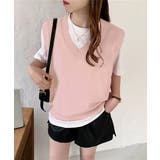 ニットベスト Vネック 重ね着 春秋冬 | SUNSHINE CLOSET | 詳細画像18