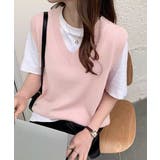 ニットベスト Vネック 重ね着 春秋冬 | SUNSHINE CLOSET | 詳細画像19