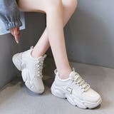 厚底スニーカー ダッドスニーカー 美脚 | ANGELCLOSET | 詳細画像4
