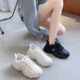 厚底スニーカー ダッドスニーカー 美脚 | ANGELCLOSET | 詳細画像8