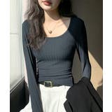 長袖Tシャツ レディース スクエアネック | SUNSHINE CLOSET | 詳細画像11