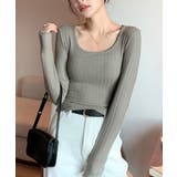 長袖Tシャツ レディース スクエアネック | SUNSHINE CLOSET | 詳細画像14