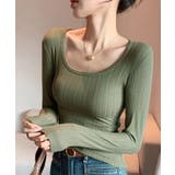 長袖Tシャツ レディース スクエアネック | SUNSHINE CLOSET | 詳細画像15