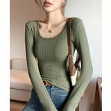 長袖Tシャツ レディース スクエアネック | SUNSHINE CLOSET | 詳細画像16