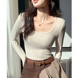 長袖Tシャツ レディース スクエアネック | SUNSHINE CLOSET | 詳細画像7