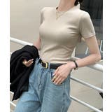 無地Tシャツ 半袖 レディース 薄手 | ANGELCLOSET | 詳細画像14