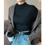 無地インナー 裏起毛 カットソー 保温 | ANGELCLOSET | 詳細画像12