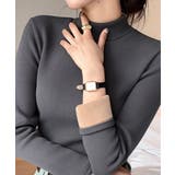 無地インナー 裏起毛 カットソー 保温 | ANGELCLOSET | 詳細画像21