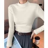 無地インナー 裏起毛 カットソー 保温 | ANGELCLOSET | 詳細画像3