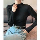 無地インナー 裏起毛 カットソー 保温 | ANGELCLOSET | 詳細画像8