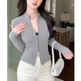 カーディガン リブトップス ダブルジップ | SUNSHINE CLOSET | 詳細画像9 