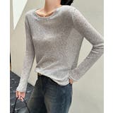 長袖Tシャツ レディース 無地 透け | ANGELCLOSET | 詳細画像10