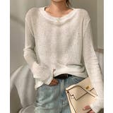 長袖Tシャツ レディース 無地 透け | ANGELCLOSET | 詳細画像2