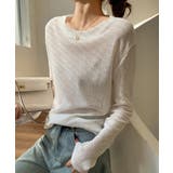 長袖Tシャツ レディース 無地 透け | ANGELCLOSET | 詳細画像4