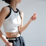 配色タンクトップ レディース ショート丈 | ANGELCLOSET | 詳細画像6