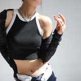 配色タンクトップ レディース ショート丈 | ANGELCLOSET | 詳細画像8
