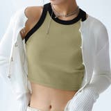 配色タンクトップ レディース ショート丈 | ANGELCLOSET | 詳細画像9