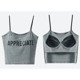 カップ付き キャミソール 英字ロゴ 韓国 | SUNSHINE CLOSET | 詳細画像15