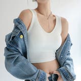 タンクトップ カップ付き バック英字ロゴ | ANGELCLOSET | 詳細画像10