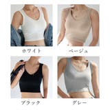タンクトップ カップ付き バック英字ロゴ | ANGELCLOSET | 詳細画像2