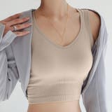 タンクトップ カップ付き バック英字ロゴ | ANGELCLOSET | 詳細画像7