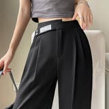 ワイドパンツ アシンメトリー 英字ロゴ | SUNSHINE CLOSET | 詳細画像5 