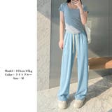セミワイドパンツ ハイウエスト 韓国 | SUNSHINE CLOSET | 詳細画像4 