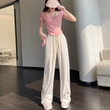 セミワイドパンツ ハイウエスト 韓国 | SUNSHINE CLOSET | 詳細画像5 