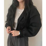 ショート丈ジャケット レディース 無地 | SUNSHINE CLOSET | 詳細画像8 