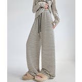 イージーパンツ ロング丈 ボーダー 新作 | SUNSHINE CLOSET | 詳細画像1 