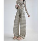 イージーパンツ ロング丈 ボーダー 新作 | SUNSHINE CLOSET | 詳細画像2 