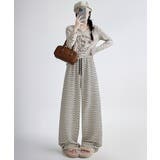 イージーパンツ ロング丈 ボーダー 新作 | SUNSHINE CLOSET | 詳細画像3 