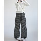 イージーパンツ ロング丈 ボーダー 新作 | SUNSHINE CLOSET | 詳細画像8 