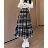 フレアスカート Aライン チェック柄秋冬 | SUNSHINE CLOSET | 詳細画像6 