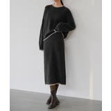 ニットセットアップ 上下セット 配色 | SUNSHINE CLOSET | 詳細画像1