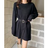 ニットワンピース レディース ベルト付き | SUNSHINE CLOSET | 詳細画像3