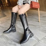 ブラック | レザーブーツ エコレザー ニーハイブーツ | SUNSHINE CLOSET